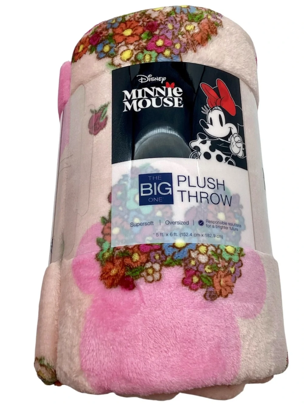 Disney’s “Minnie” Oversized Supersoft Printed Plush Throw Blanket (NWT)